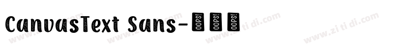 CanvasText Sans字体转换